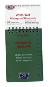 NEW Write Wet Waterproof Notebooks - OLIVE GREEN / GREY