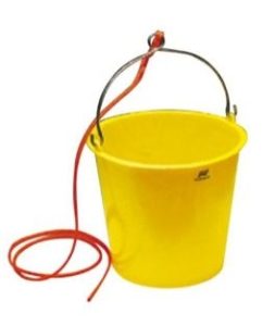 10L Plastic Bucket with Rope Lanyard