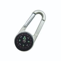 "3 in 1" Karabiner, Compass And Thermometer