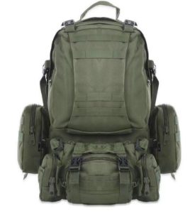 45L Olive MOLLE Rucksack CL/W Pouches