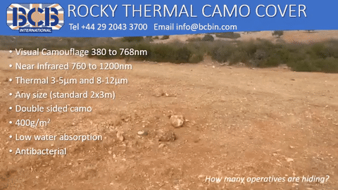ROCKY CAMOUFLAUGE CLOAK DESERT 2X3M