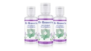 Dr. Brown's Hand Sanitiser 50ml Lemon or lavender  Lavender