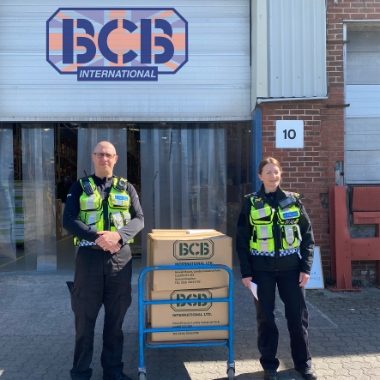 British Transport Police picking up PPE from BCB